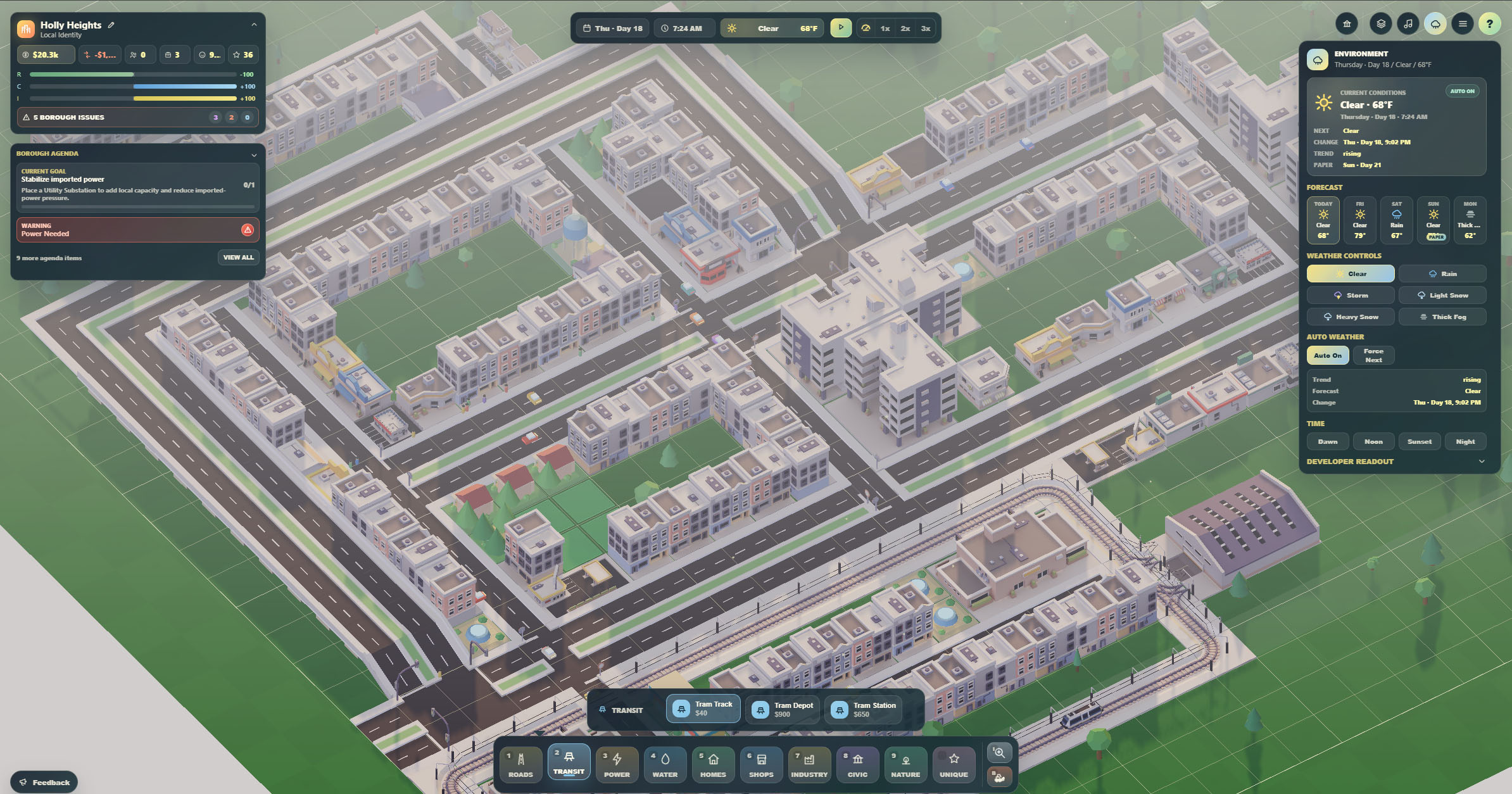 Little Boroughs early development neighborhood builder screenshot